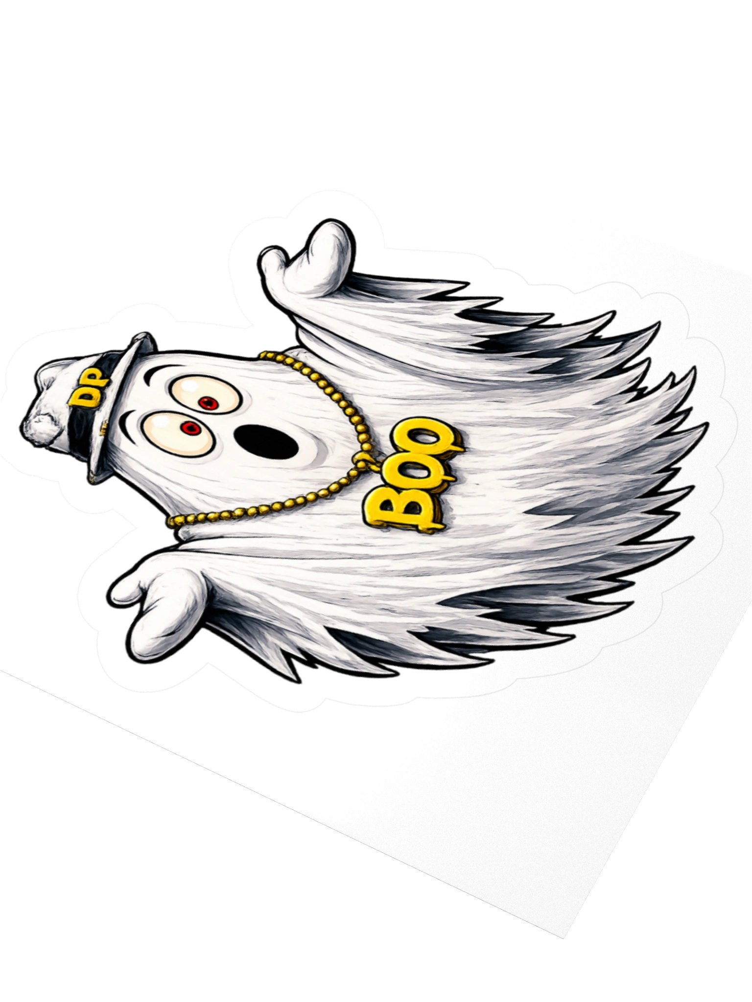 BOO 3" x 3" sticker product image (3)
