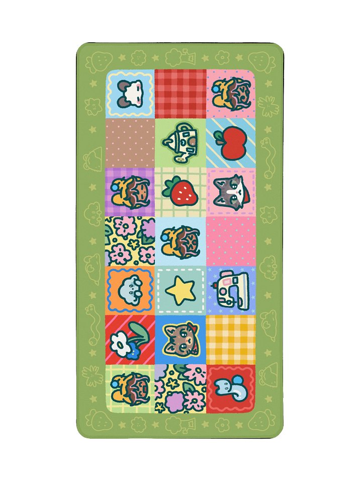 'The Dirt' Quilt Desk Mat (15.5" x 31.5") product image (2)