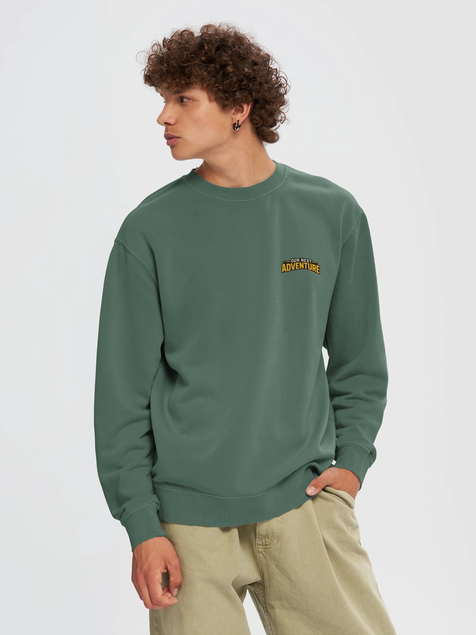 ONA Compass Crew - Pigment Dyed Green product image (5)