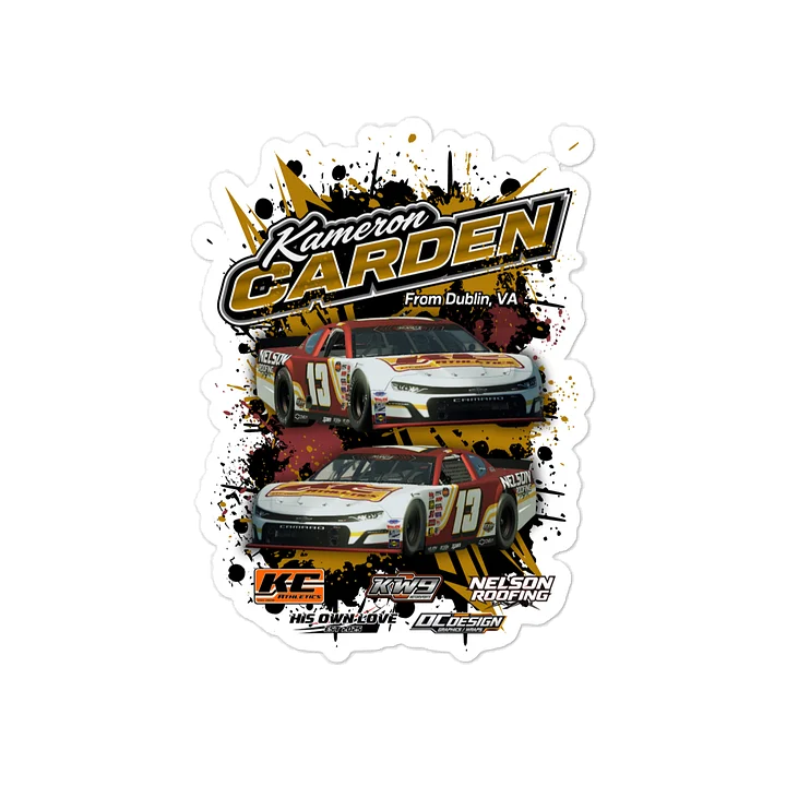 Kameron Carden #13 Late Model Stickers product image (2)