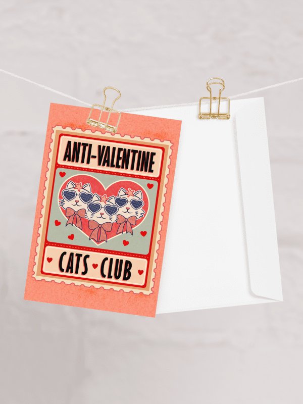 Galentine Cats Club - Greeting Card product image (1)