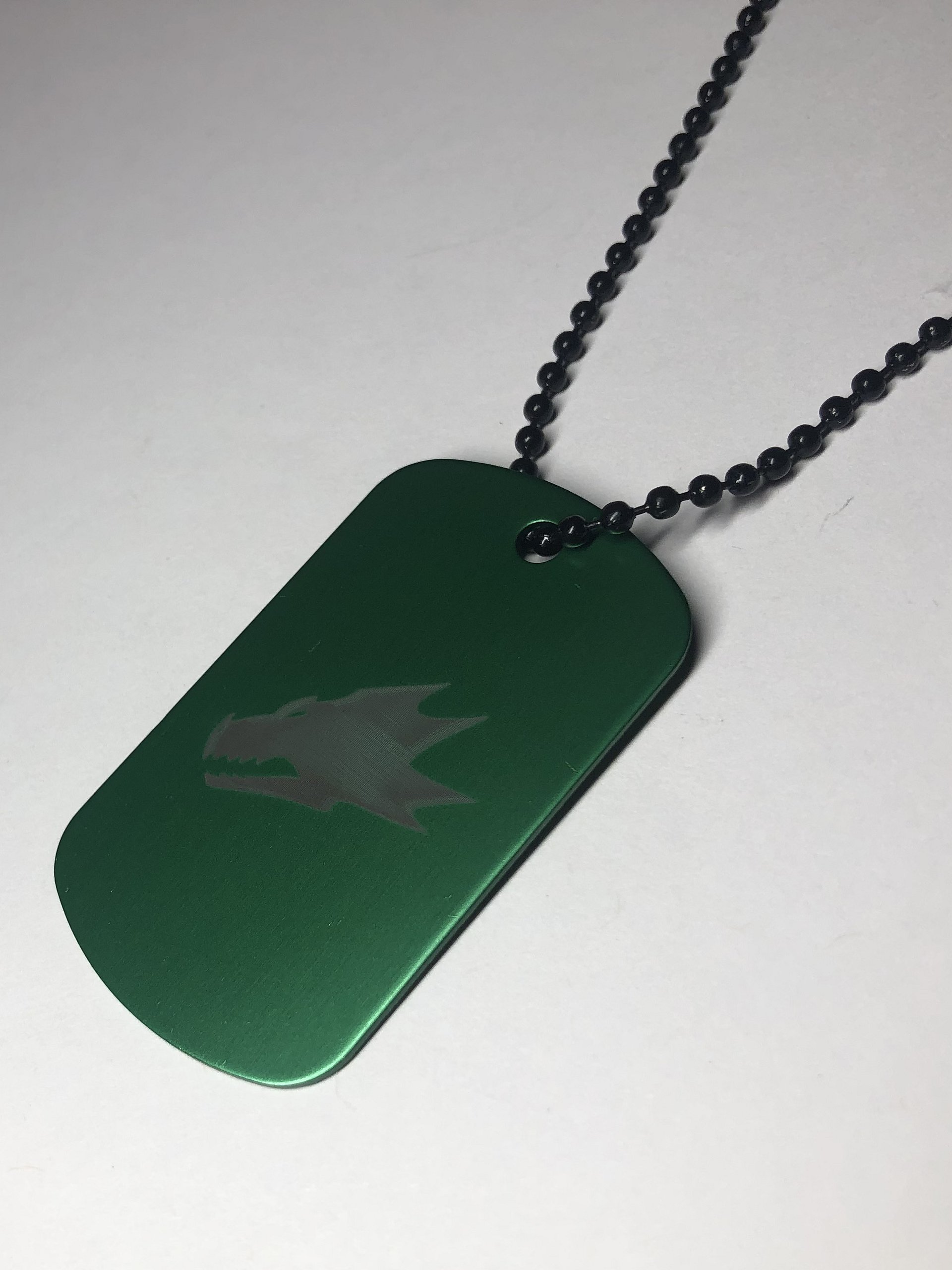 FLAME WITHIN - Engraved Dog Tag Pendant Necklace product image (5)