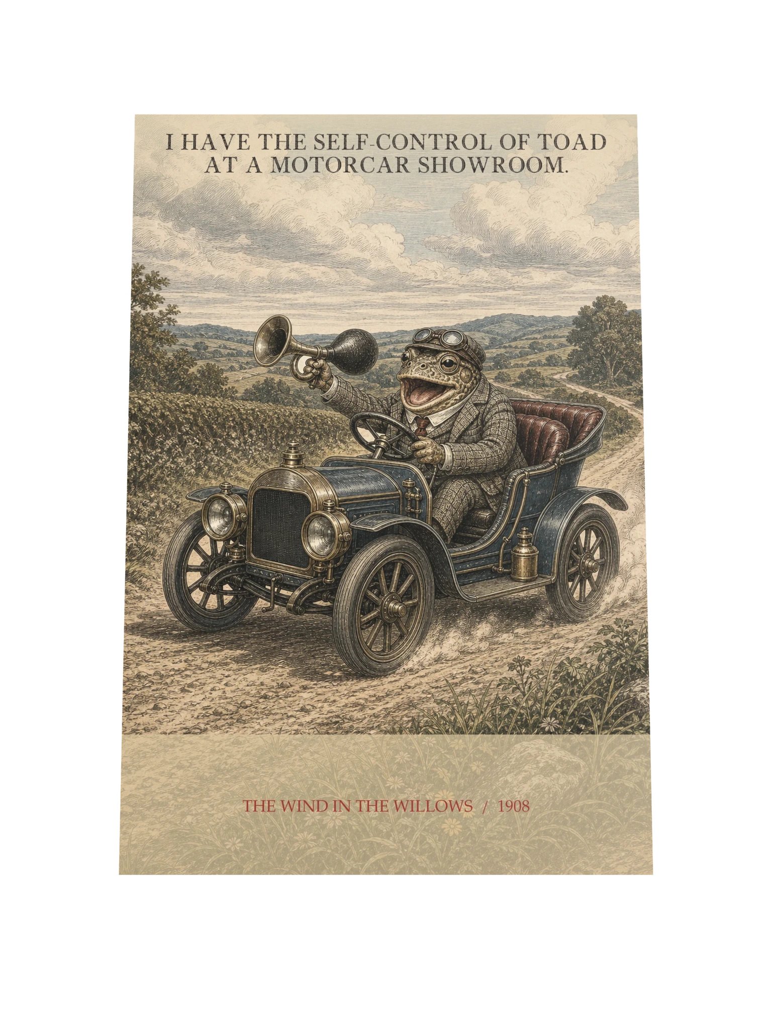 Have Self Control Toad At Motorcar Showroom -- The Wind in the Willows Art Print product image (9)