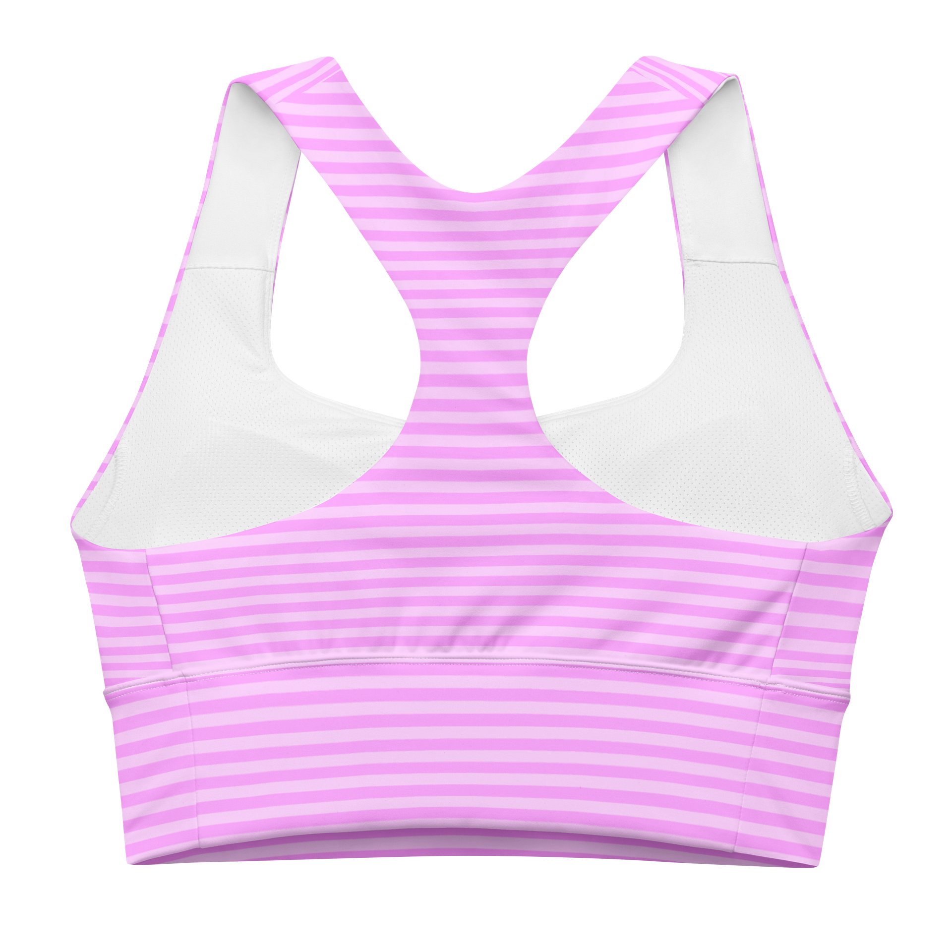 Stripped Pink Hot Lips Sports Bra product image (2)