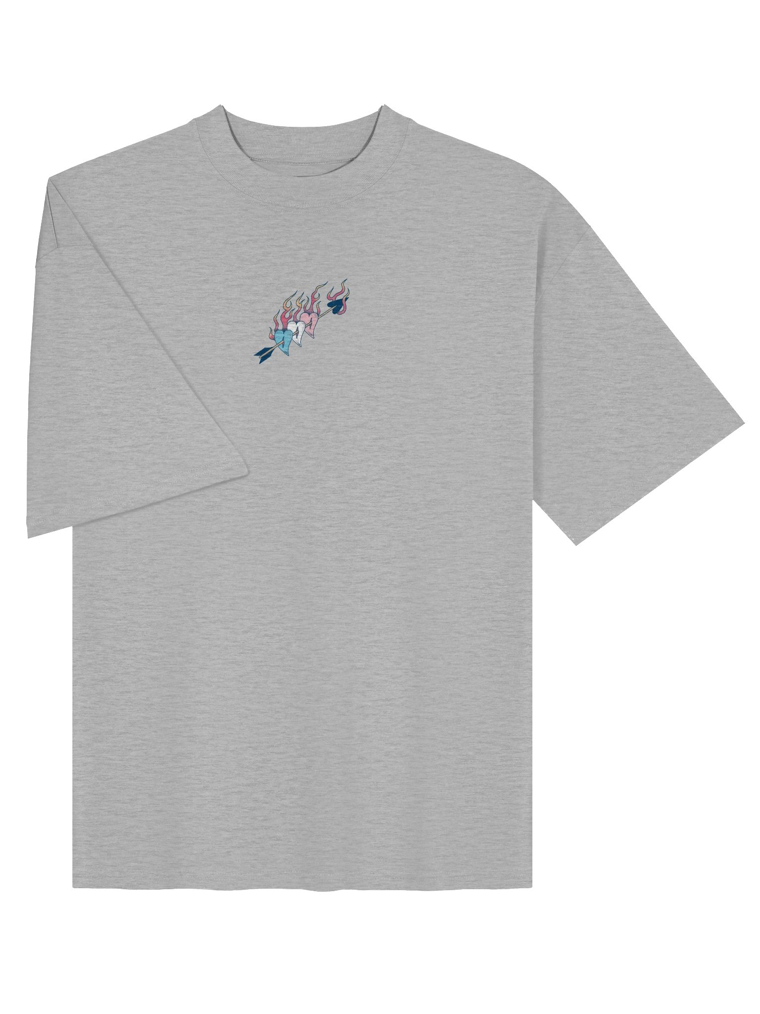 Trans Pride Hearts Boxy Tee product image (3)