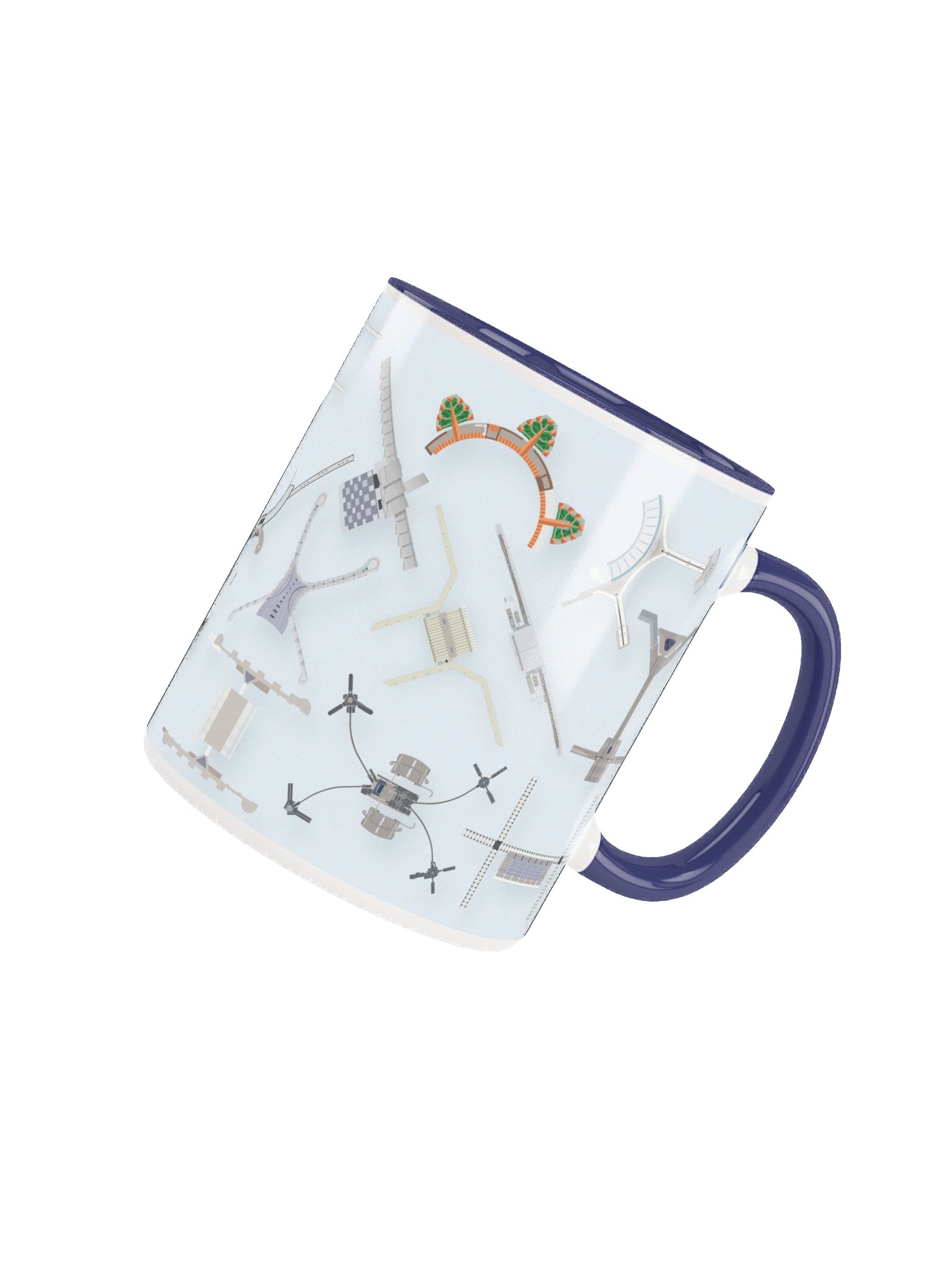 Airport Terminals - Mug Blue product image (4)