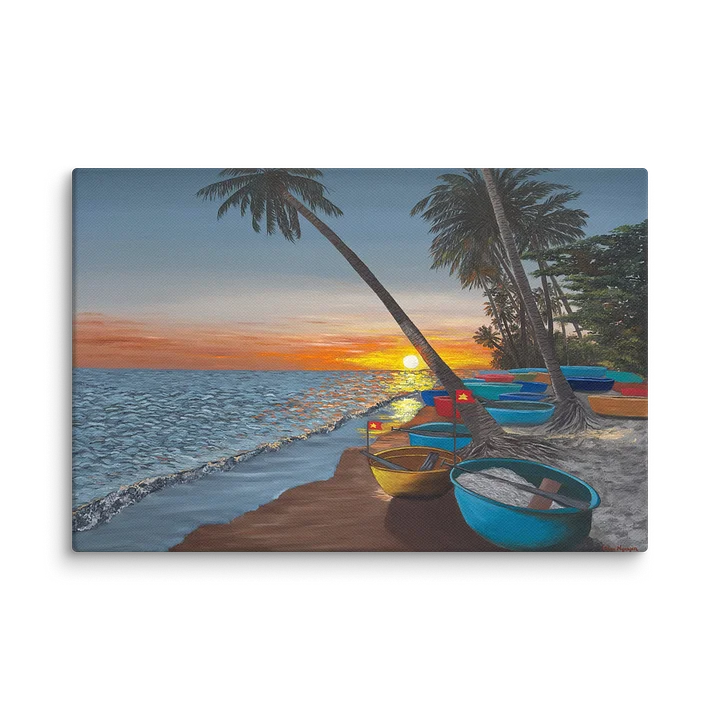 The Fishing Village - Canvas Print product image (1)