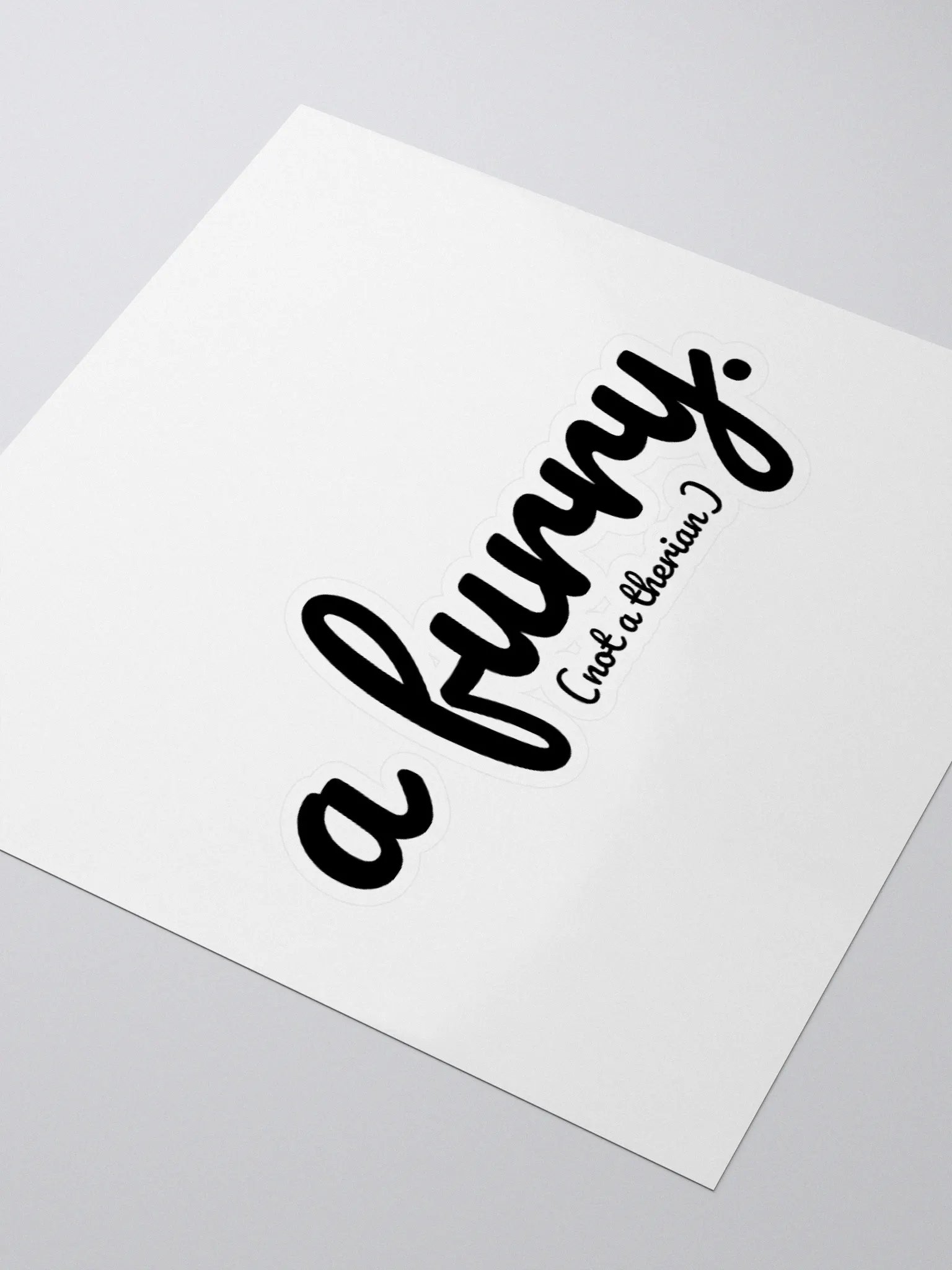 Clearly a furry sticker (dark edition) product image (3)