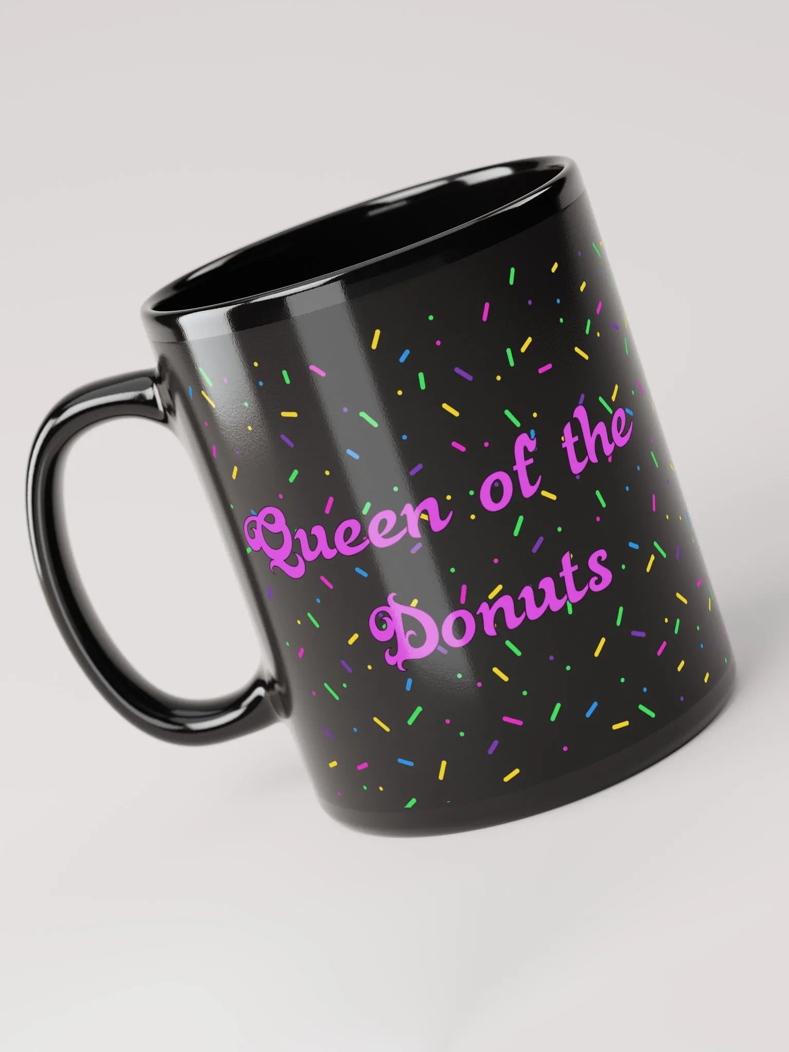 Queen of the Donuts Black Mug product image (3)