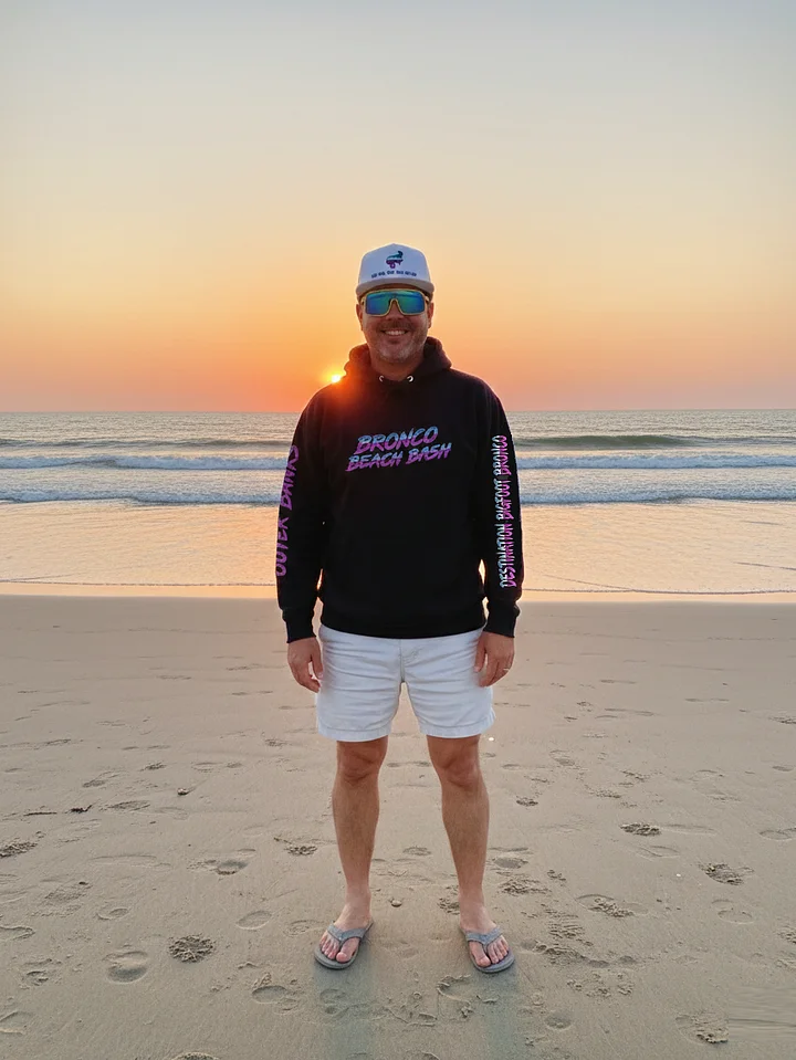 2026 Bronco Beach Bash OBX / Destination Bigfoot Bronco Collab Hoodie (Multiple Colors Available) product image (1)