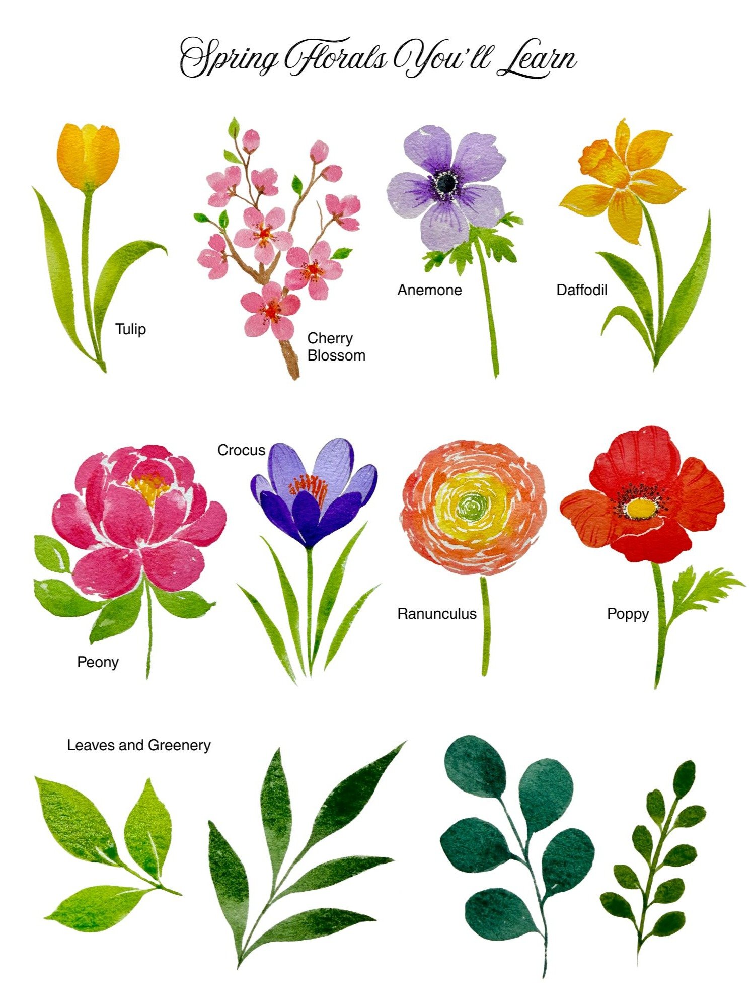 Spring Flowers in Watercolor: A beginner's guide to Loose Floral Painting - eBook product image (3)