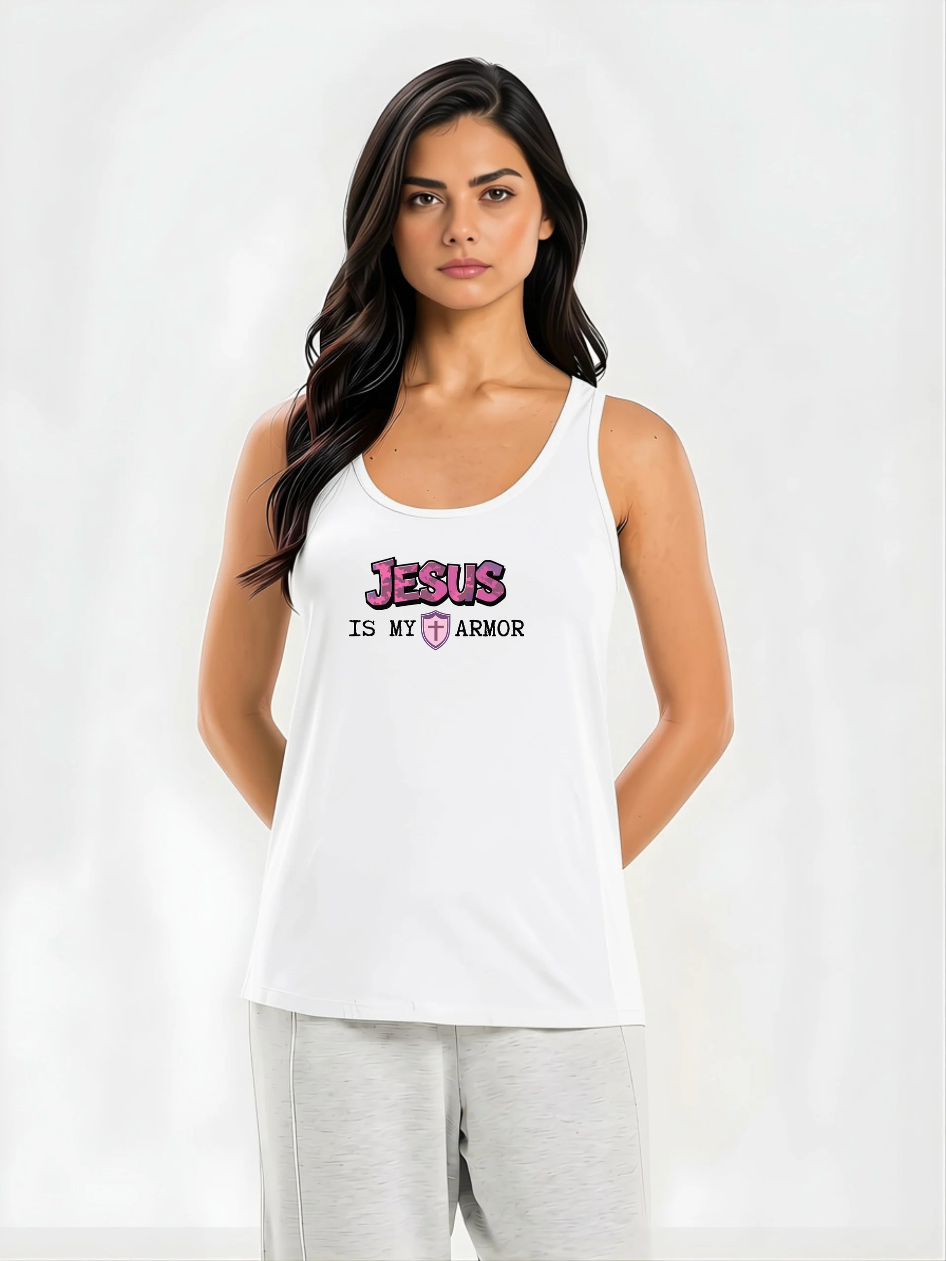 Jesus Is My Armor Premium Activewear Top product image (1)