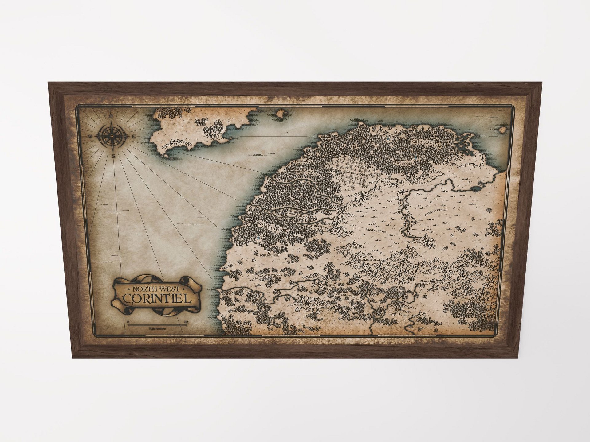 Map - North West Corintiel - Poster product image (4)