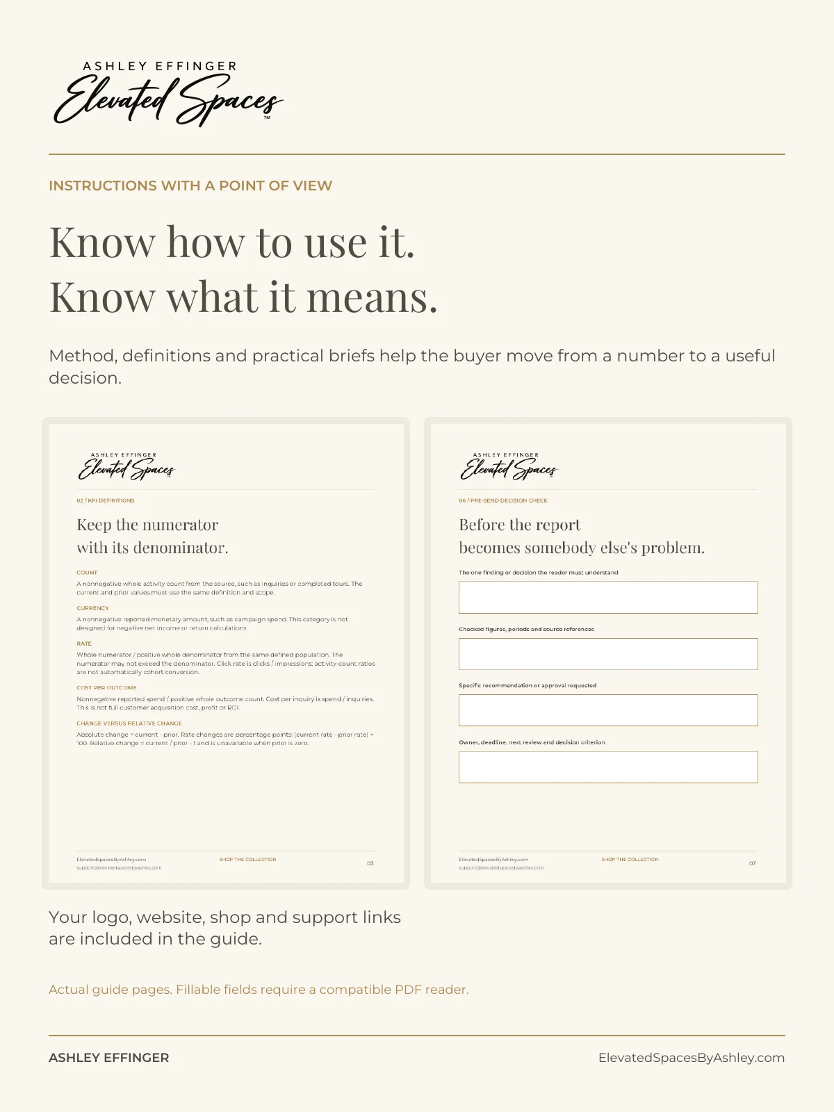 Executive Marketing Performance Brief product image (5)