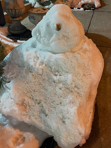 I want to share with you a picture of the ugliest snowman I’ve ever seen. I love him. Even the tip of his carrot nose was une...