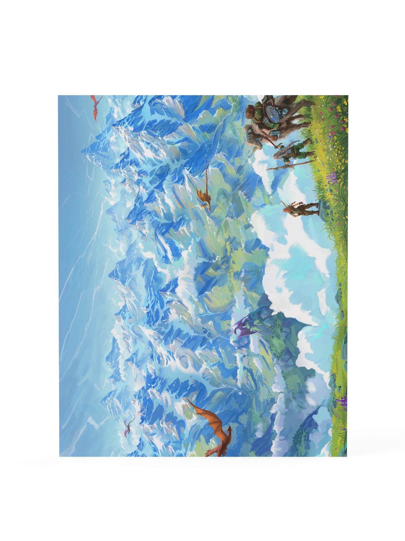 There Be Dragons Here Art Print product image (1)