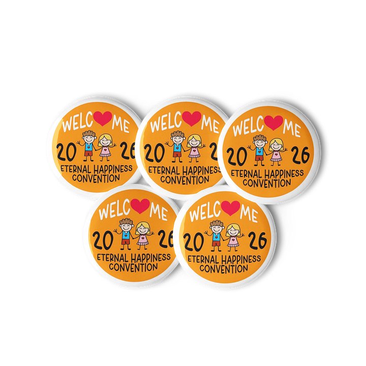 “Eternal Happiness” 2026 Convention Happy Kids Welcome Pin product image (1)
