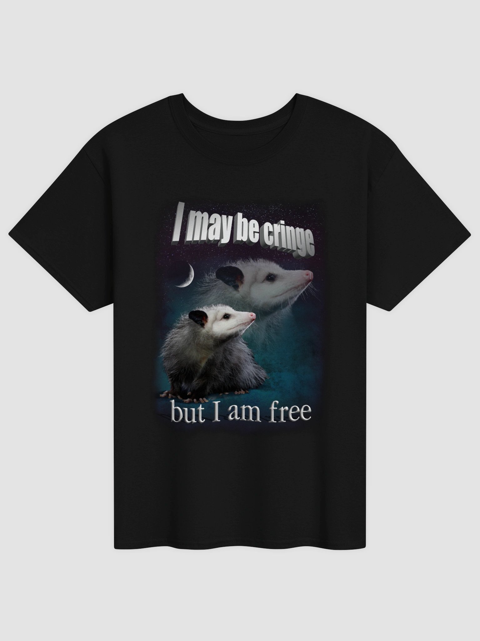 I may be cringe, but I am free possum T-shirt product image (1)