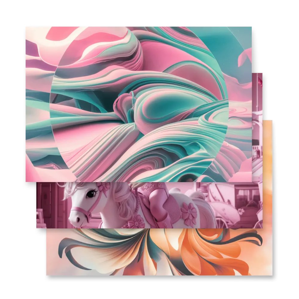 Swirling Ribbons Wrapping Paper Set product image (4)