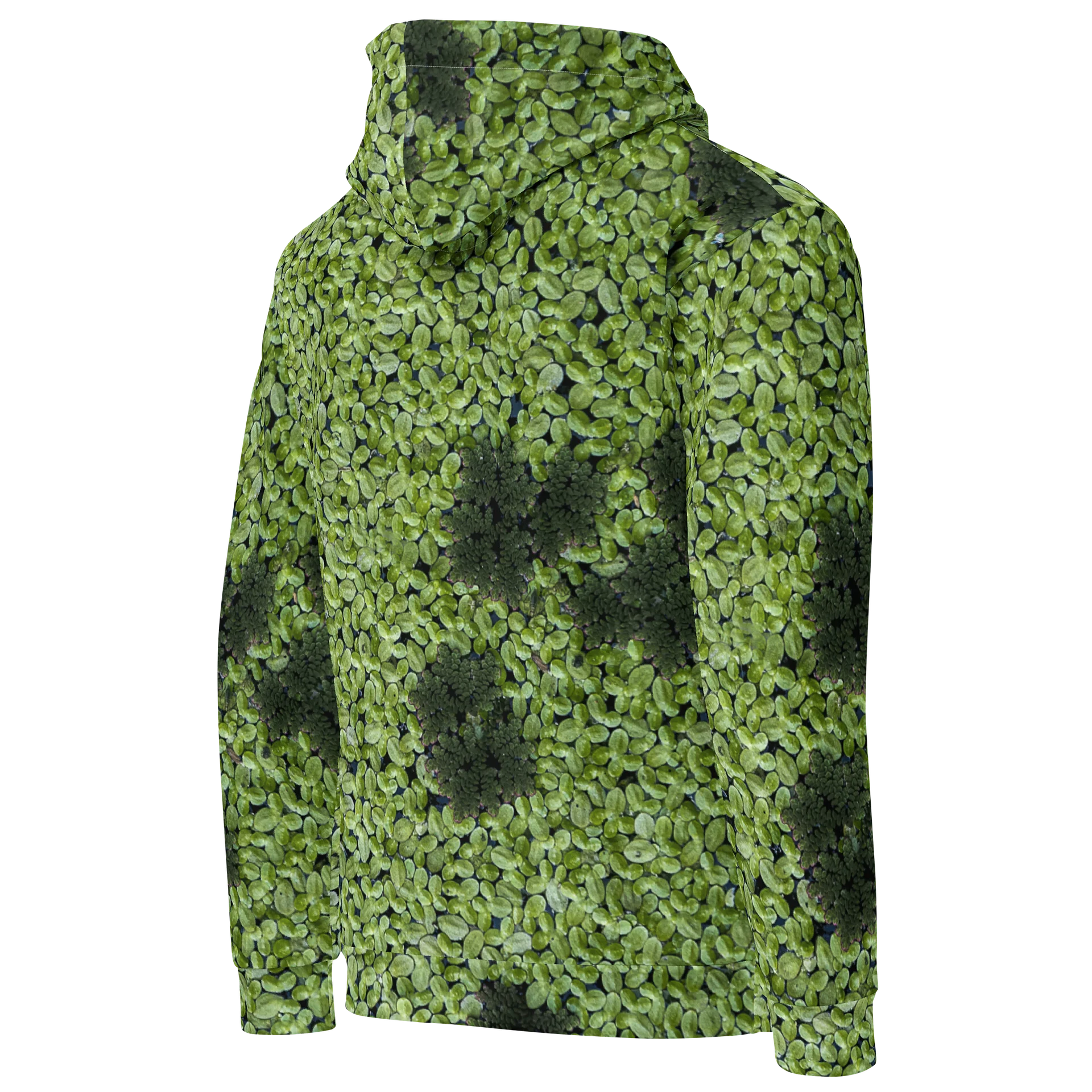 Verdant Life Dark All-Over Print Unisex Cotton Streetwear Hoodie product image (4)
