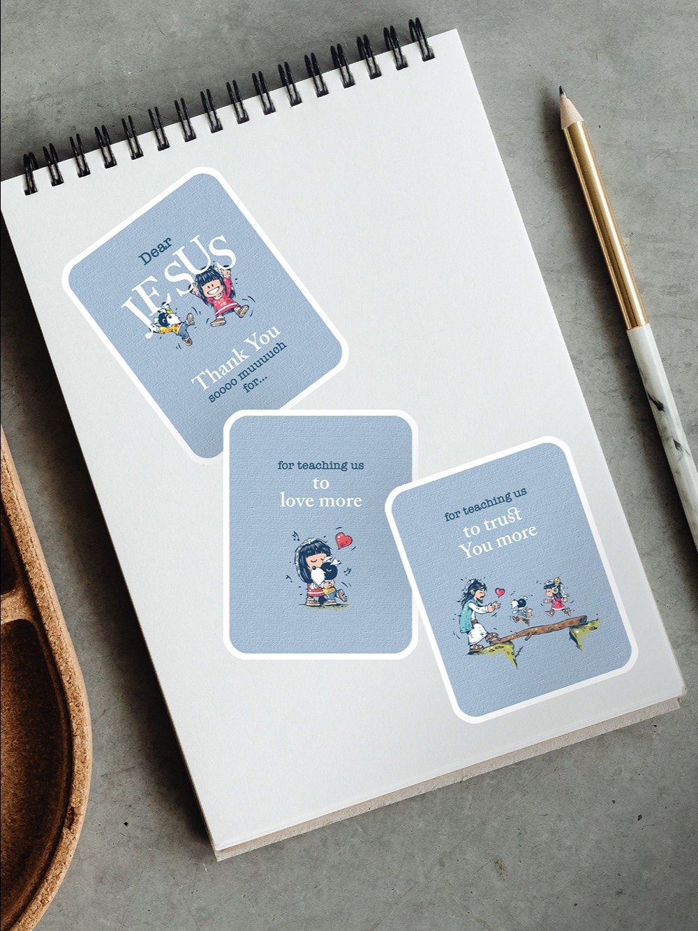 "Thank You Jesus" Grace Sticker Sheet (Set of 5) - Vol. 2 product image (1)