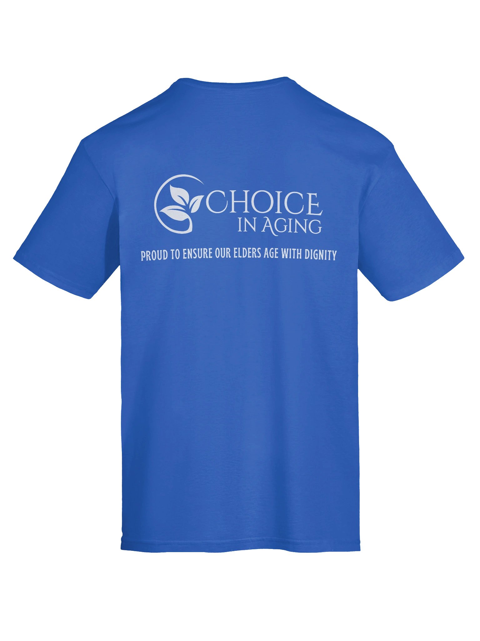 Unisex Softstyle T-Shirt by Gildan - "Aging is Just Another Word for Living" (Choice in Aging Logo Variant) product image (2)