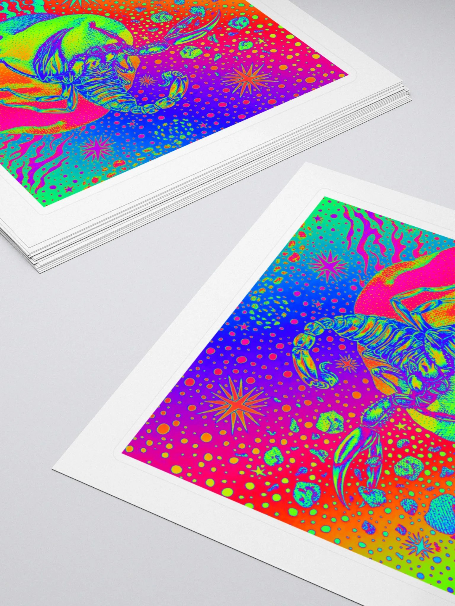 Limited Edition Full Rainbow Scorpio Zodiac Kiss Cut Stickers product image (4)