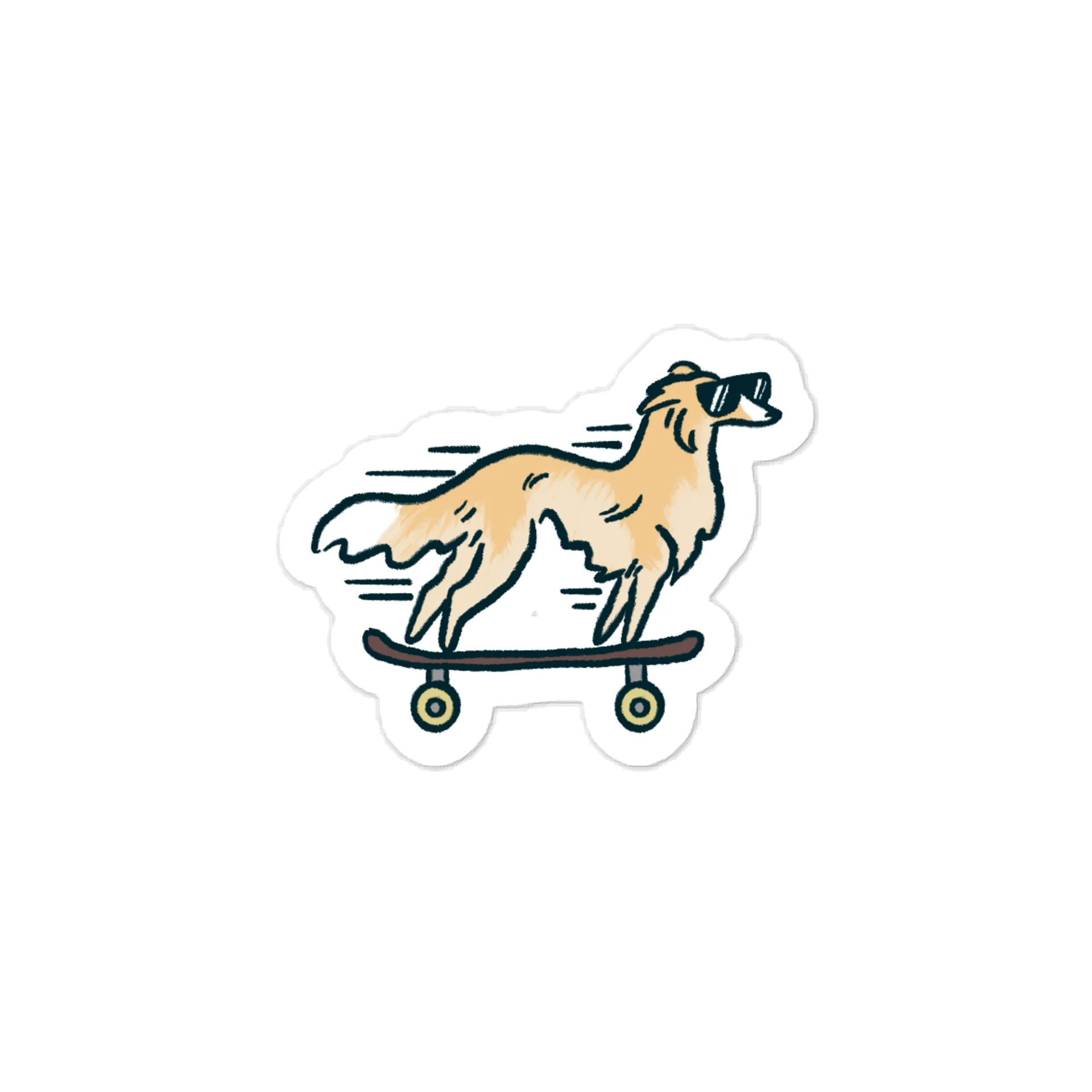 Fast Dog Sticker - Cream product image (1)