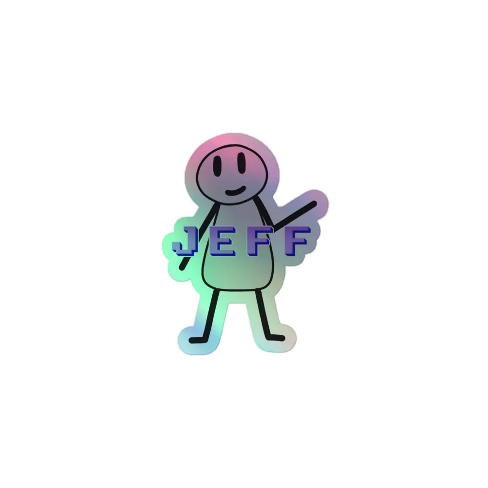 Jeff Holographic Sticker product image (1)