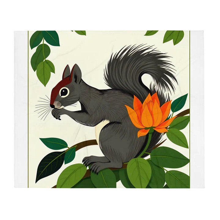 Squirrel Serenity Throw Blanket product image (2)