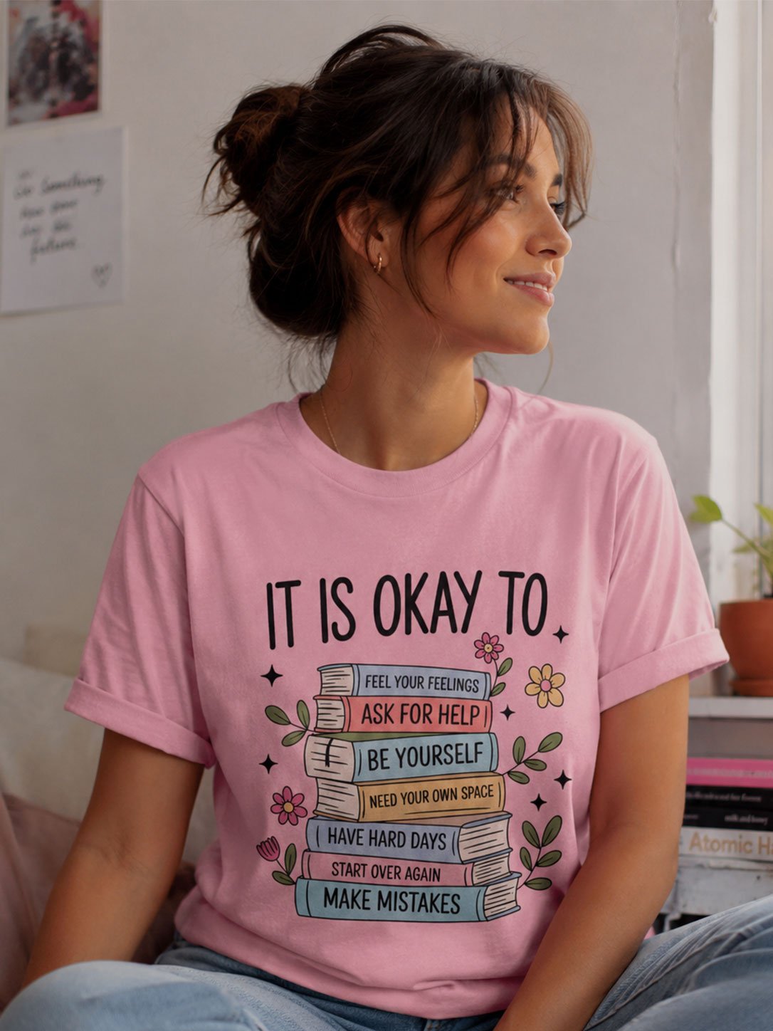 It Is Okay To T-Shirt | Mental Health Positive Affirmation Tee product image (1)