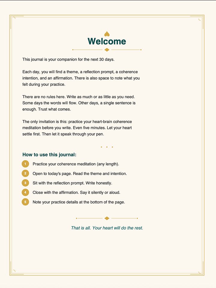 30 Days of Heart Coherence — A Guided Journal product image (2)