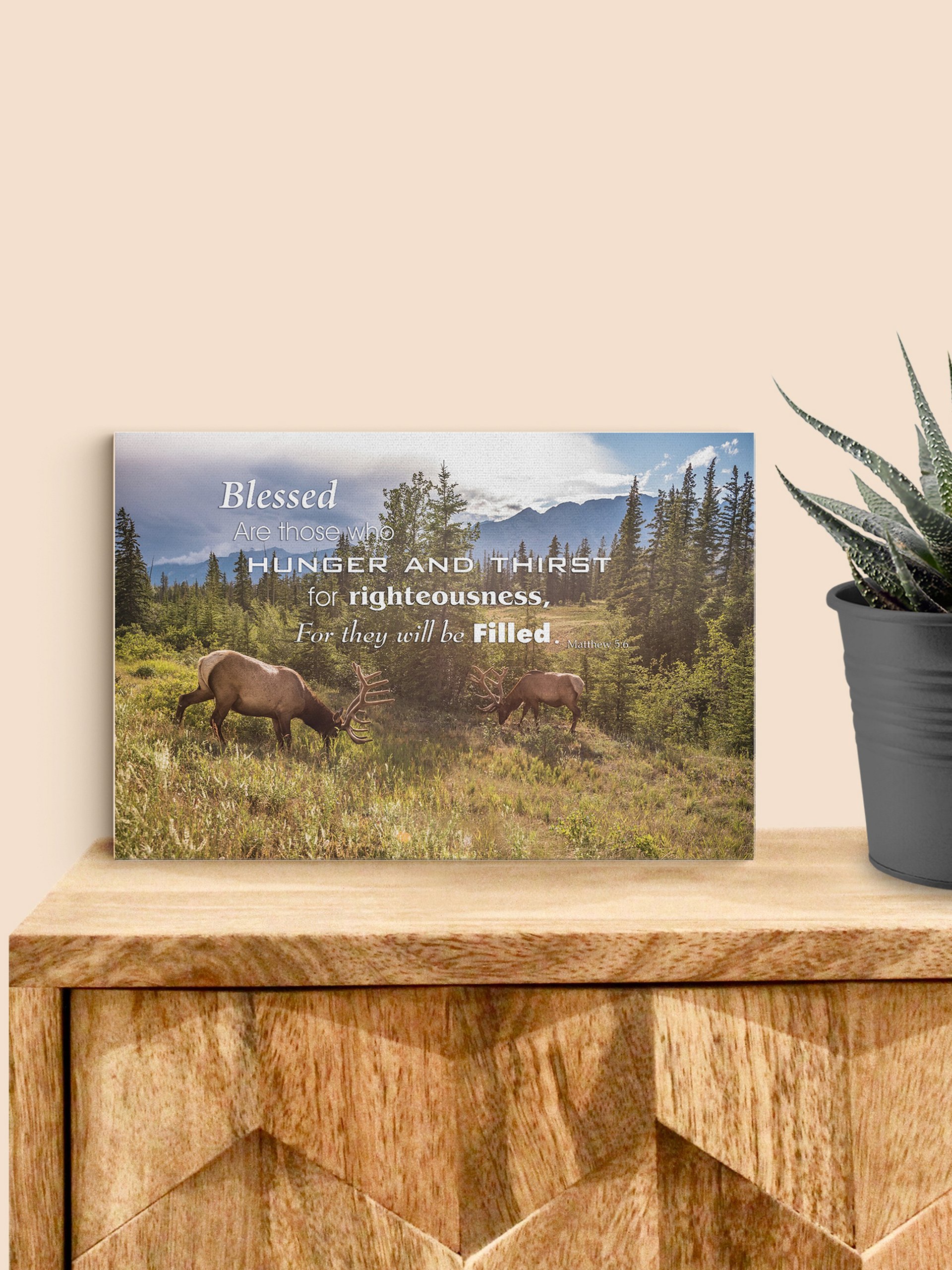 Matthew 5:6 Blessed Are Those Who Hunger Canvas Art product image (3)