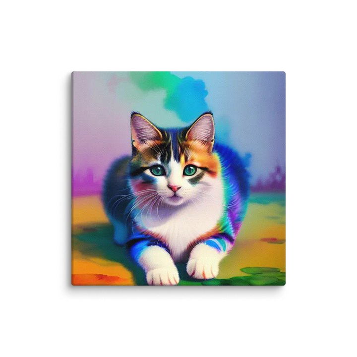 Cute Cat Digital Painting - v11 product image (1)