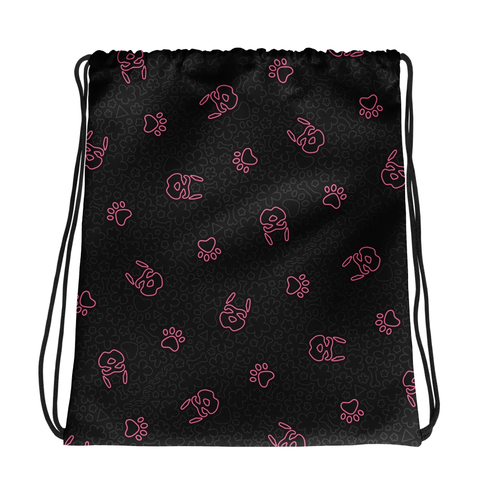Psych Drawstring Bag - Night Pink product image (1)