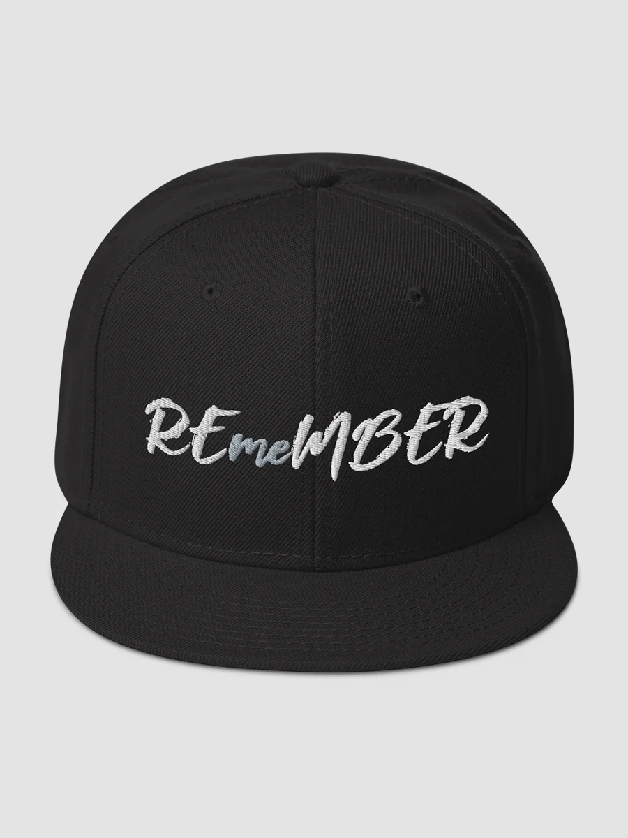 REmeMBER Snapback Hat - Black product image (2)