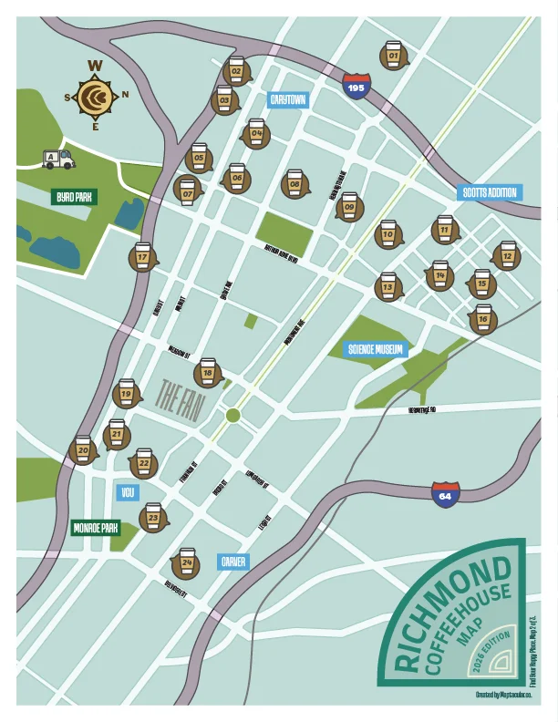 Richmond Coffee House Map - Instant Digital Download product image (3)