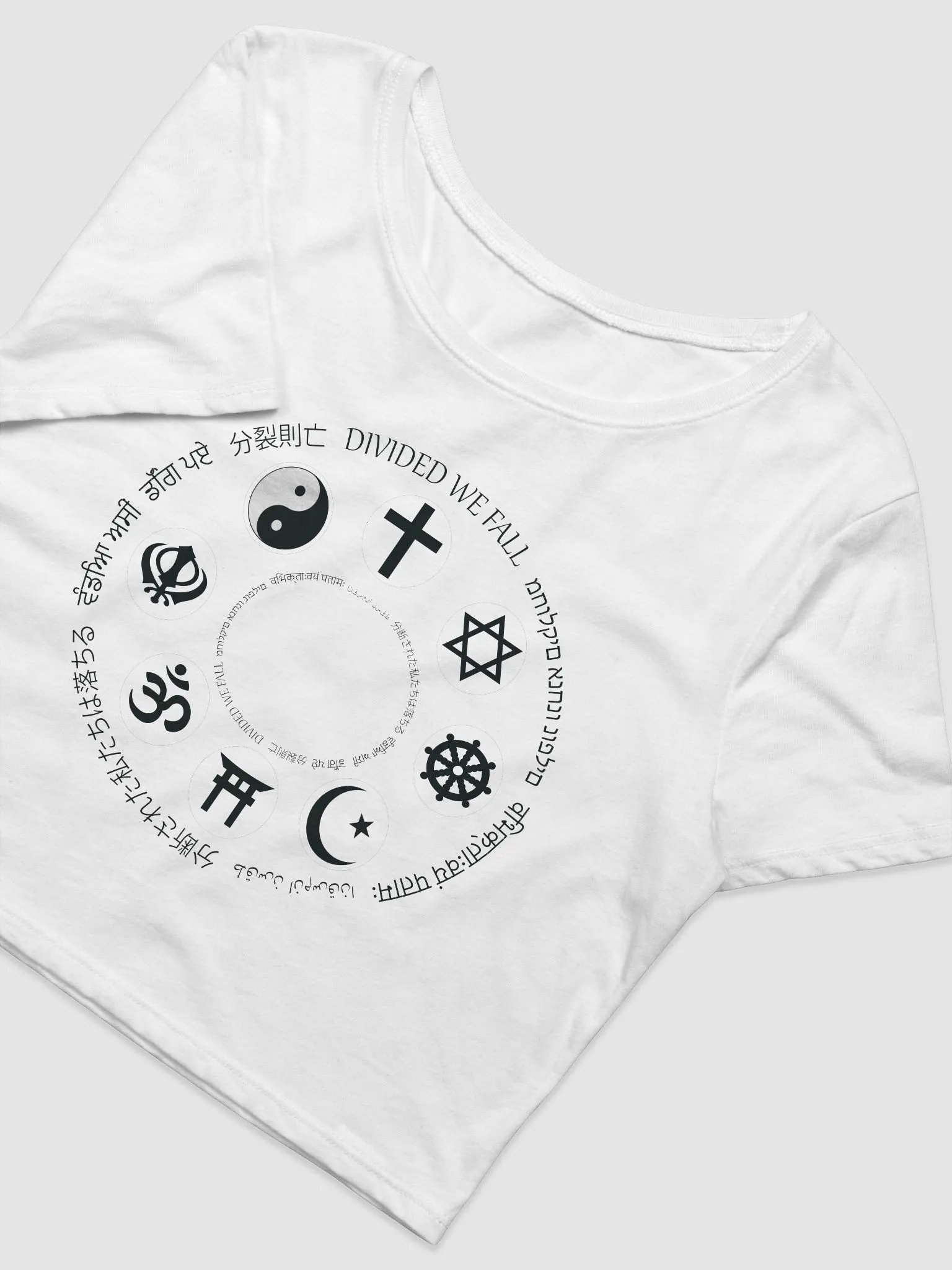 Divided We Fall - Religion - Bella+Canvas Women's Crop Tee product image (2)