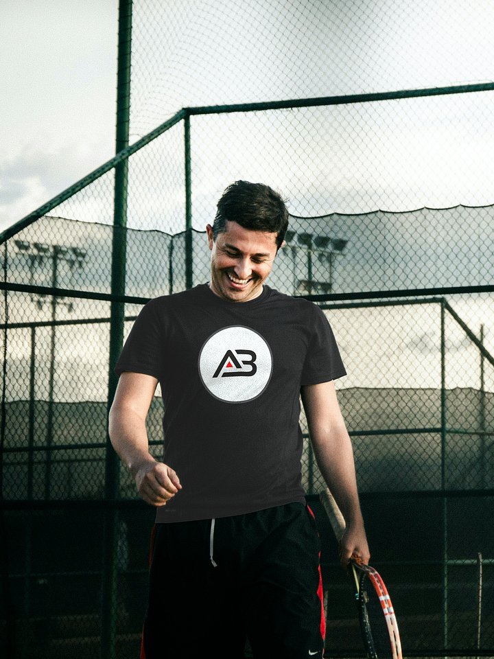 AB Tshirt for Men || AB Volleyball || Black|Polyester Cloth || Sport Tshirt product image (2)