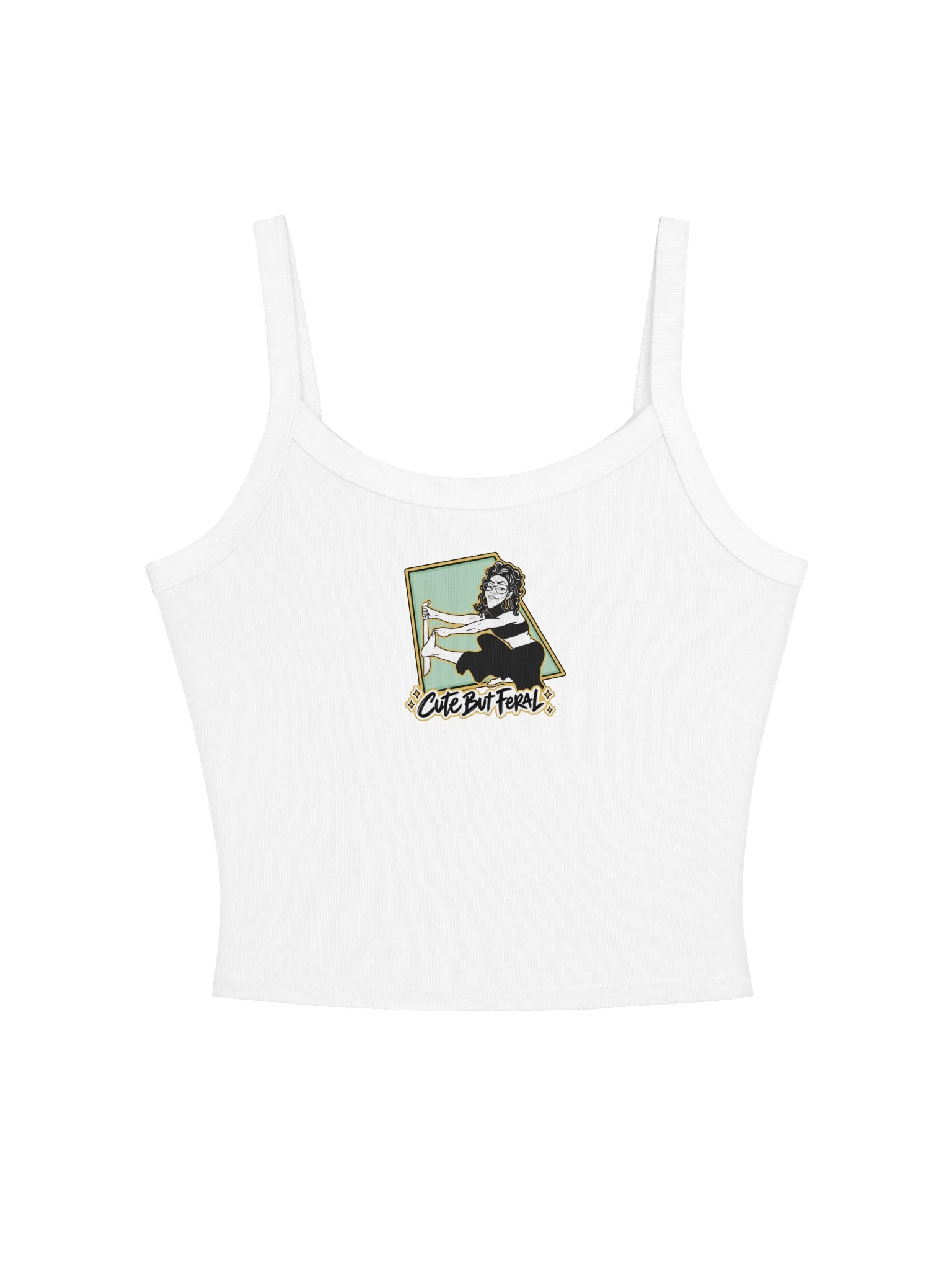 Lyn After Dark — Cute But Feral Fitted Crop Tank product image (1)
