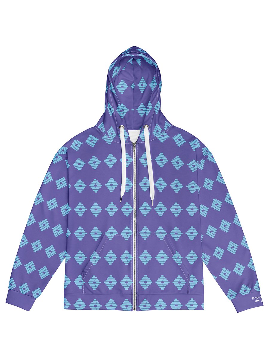 Powered by the People Zip Hoodie (Purple/Blue) Image 3