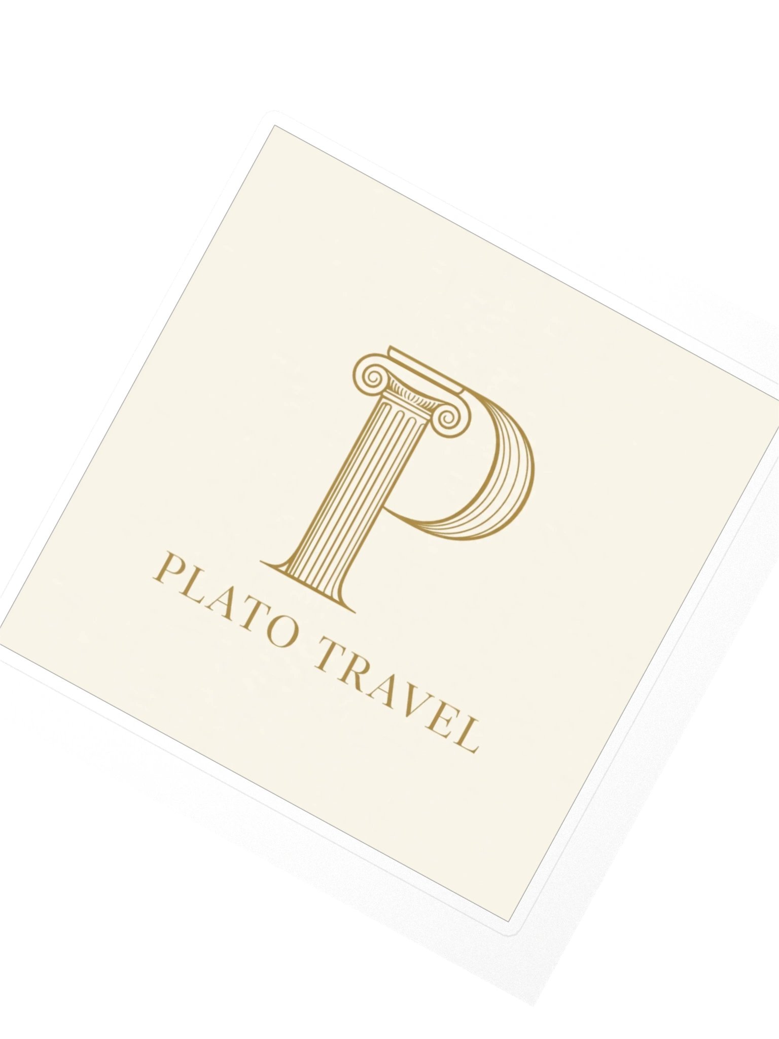 Plato Travel Emblem Sticker product image (2)