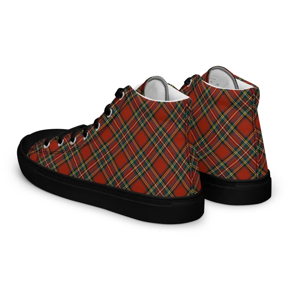 Royal Stewart Tartan Men's High Top Shoes product image (9)