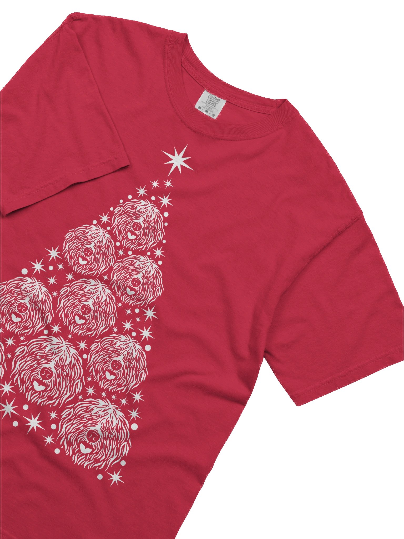 Old English Sheepdog Christmas Tree T-Shirt product image (7)