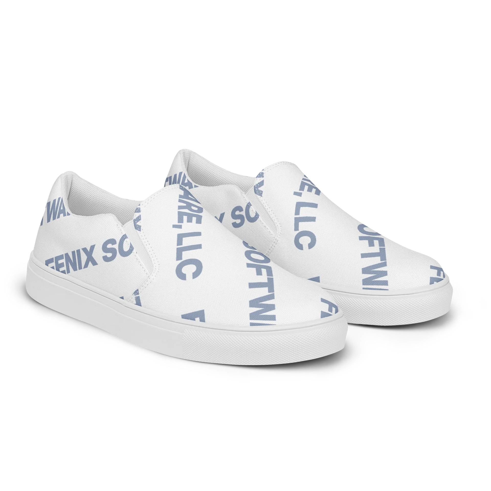 Fenix Software Watermark Pattern Slip-On Canvas Shoes product image (2)