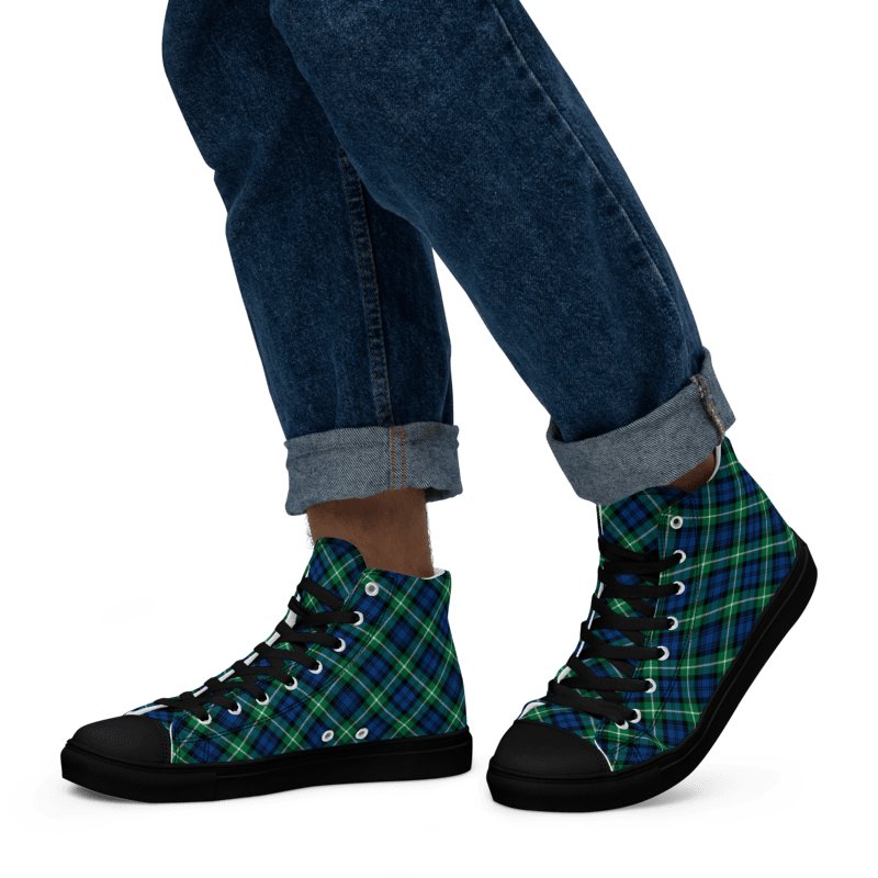 Lamont Tartan Men's High Top Shoes product image (5)