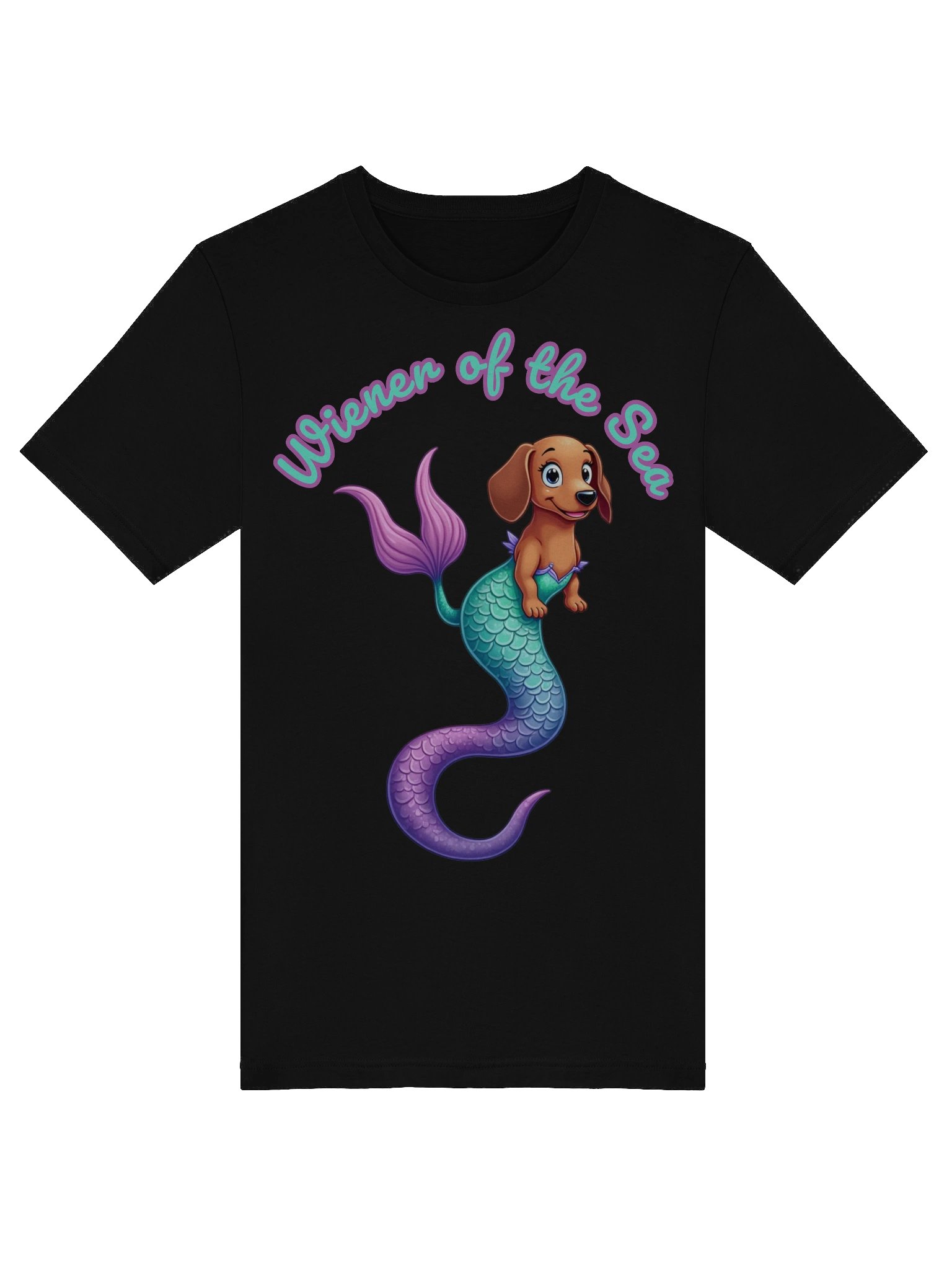 Wiener of the Sea – Cute Mermaid Dachshund T-Shirt product image (5)