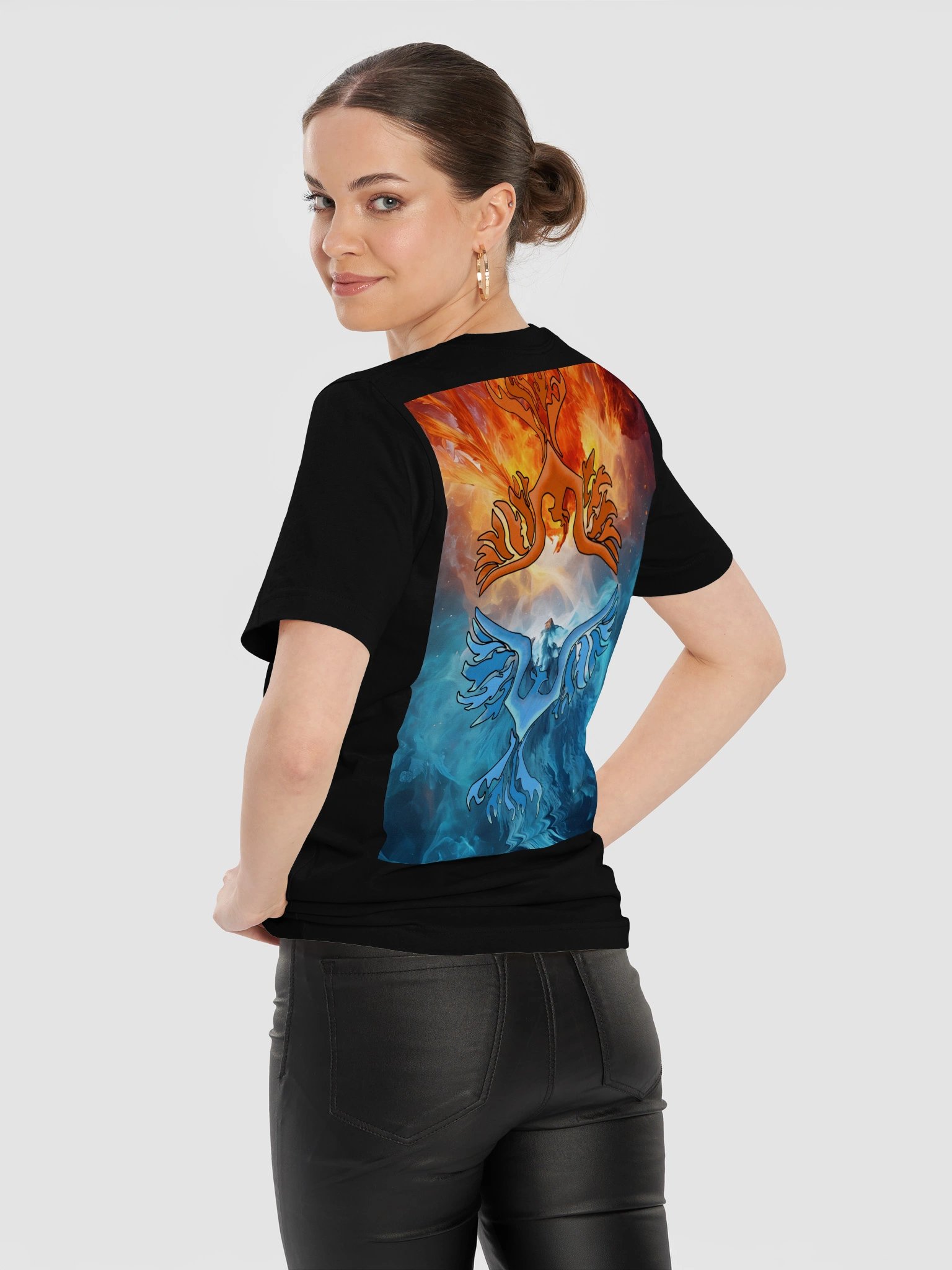 Phoenix Split Flame Unisex Tee product image (116)
