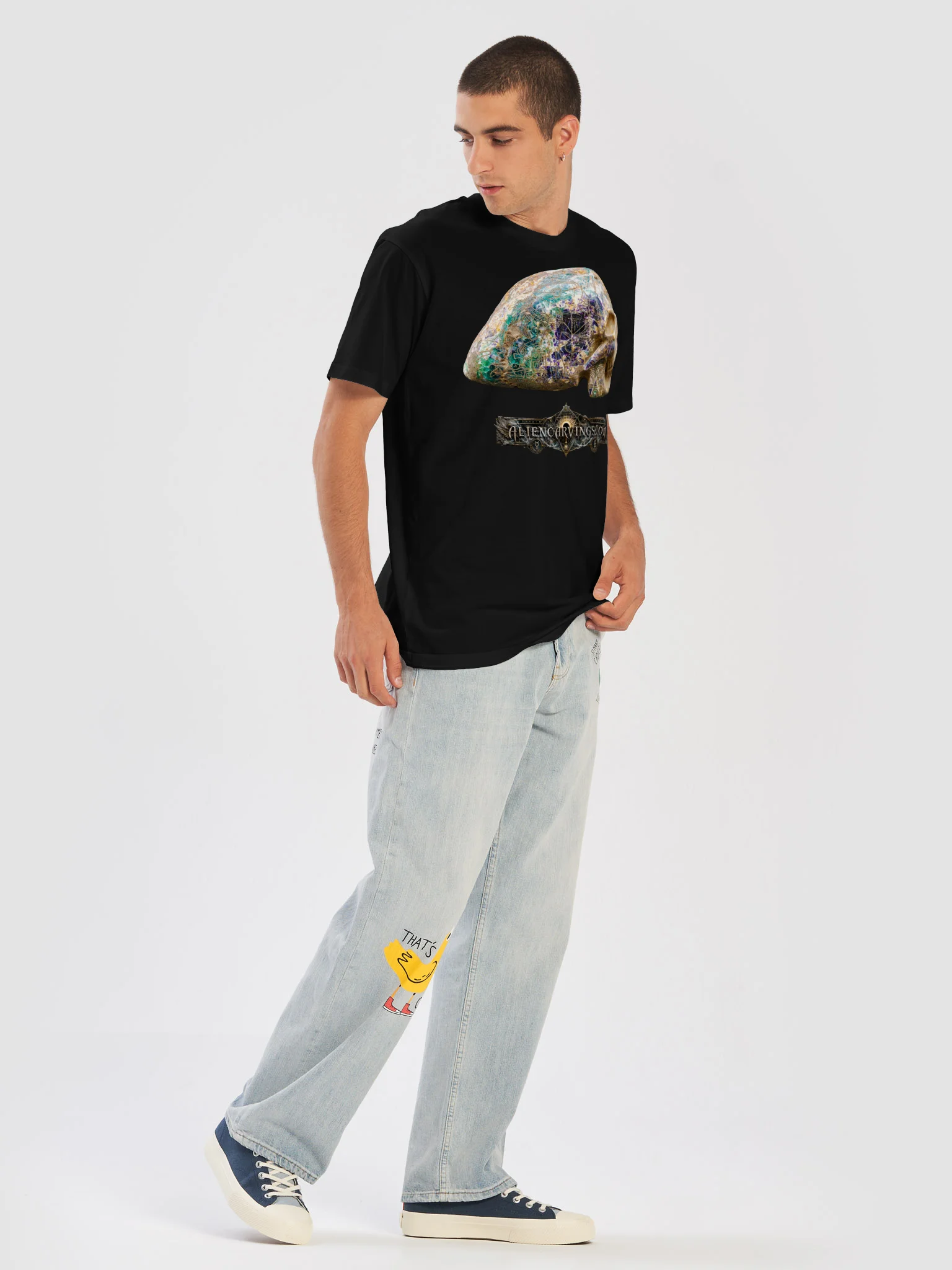 Giant Fluorite Skull Premium T-Shirt product image (5)