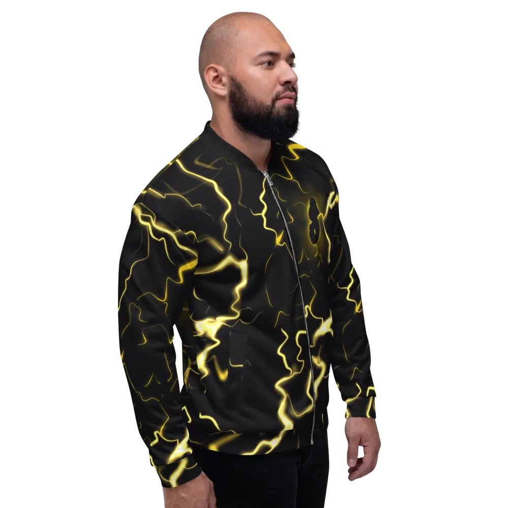 Swift Spark: Lightning Hero All-over print bomber jacket product image (4)